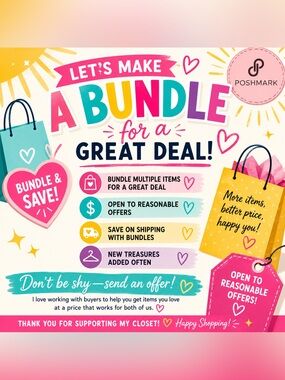 Bundle Sale Promotional Graphic - Pink & Multicolor